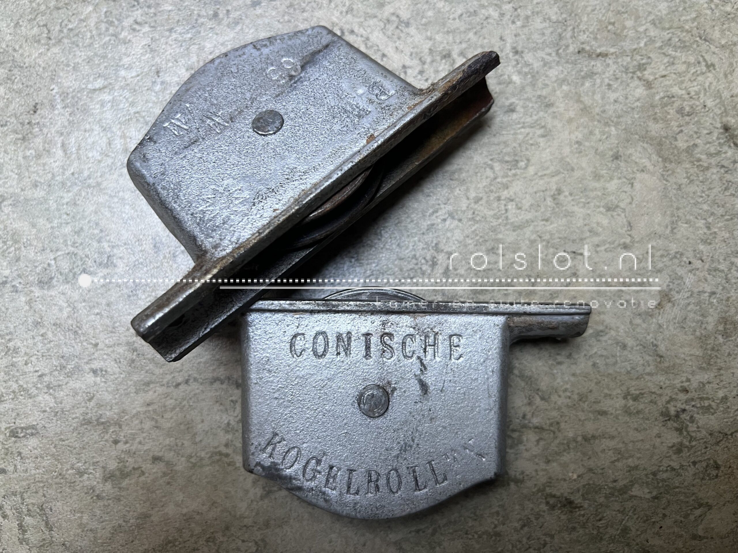 Gietijzer rolslot 65 mm Conische Kogelrollen